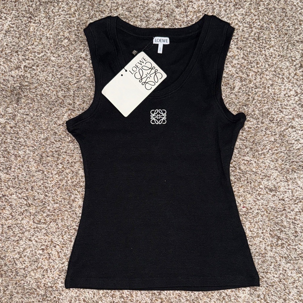 Loewe Black Tank Top with Logo